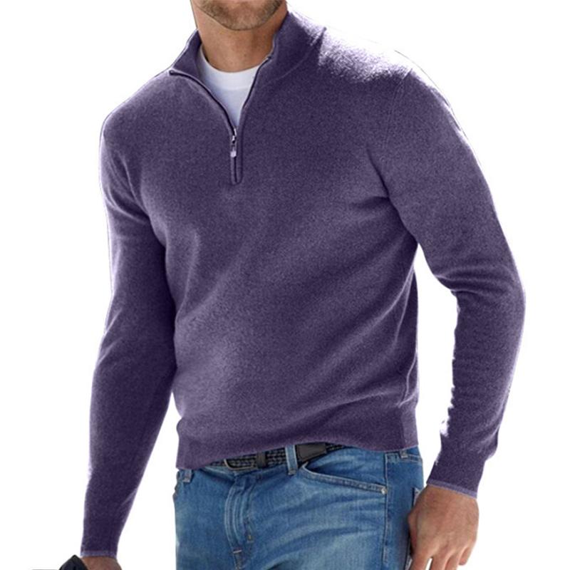 Patrick | Quarter-Zip Mock Neck Sweater