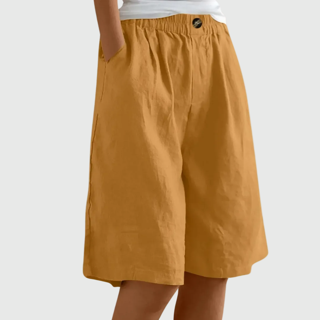 Sienna | Wide-Leg Elastic Waist Shorts