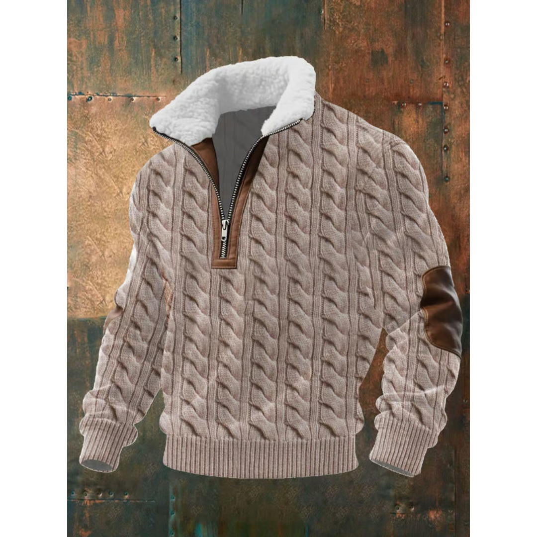 Orson | Sherpa-Lined Collar Sweater