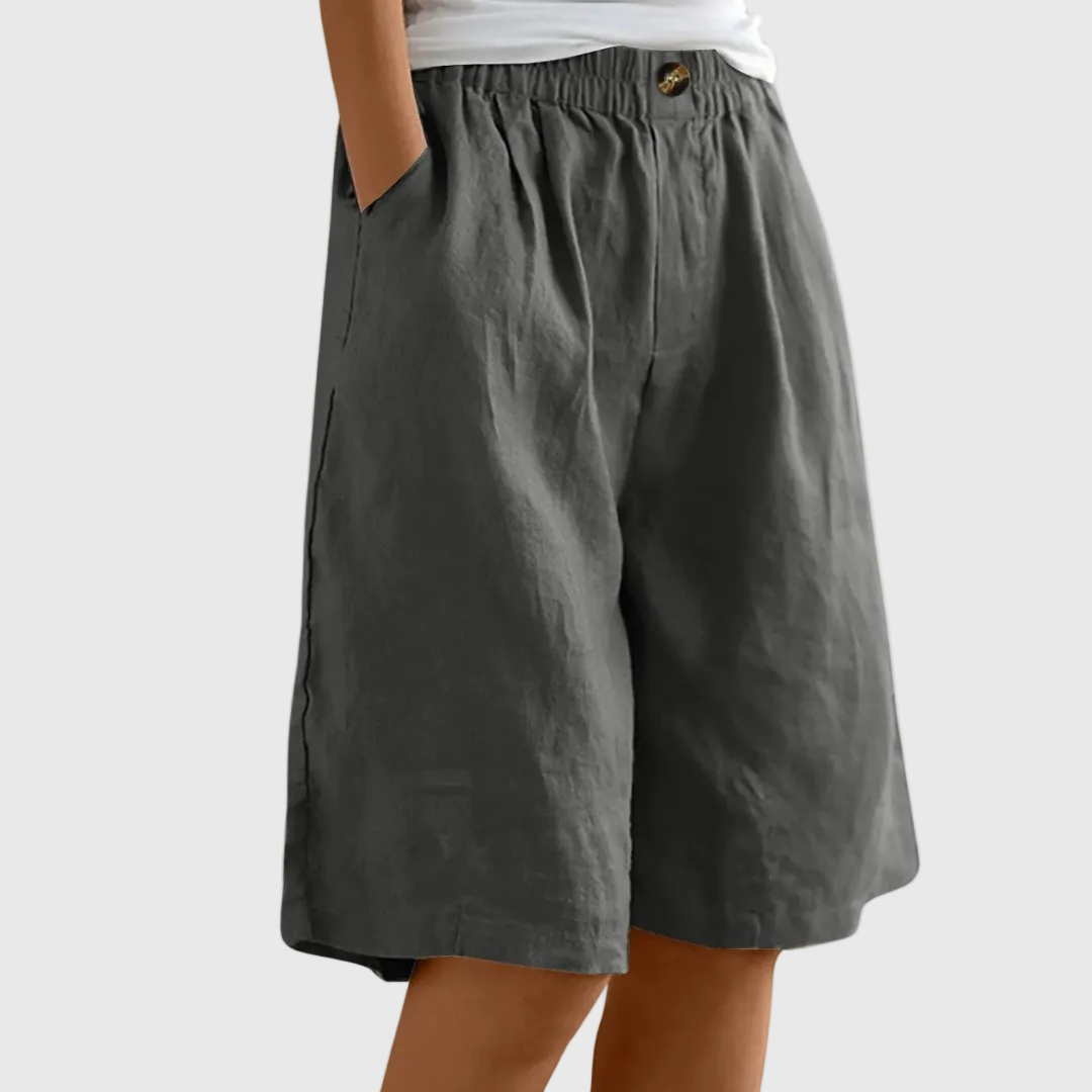 Sienna | Wide-Leg Elastic Waist Shorts