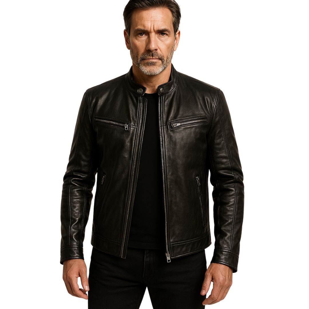 Harlan | Classic Leather Jacket
