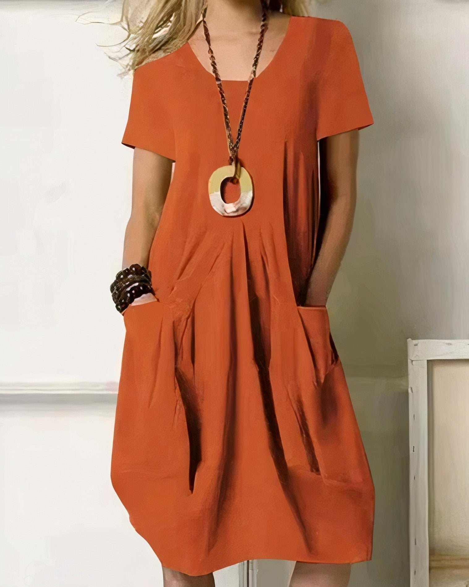 Kwani | Soft-Line Casual Dress
