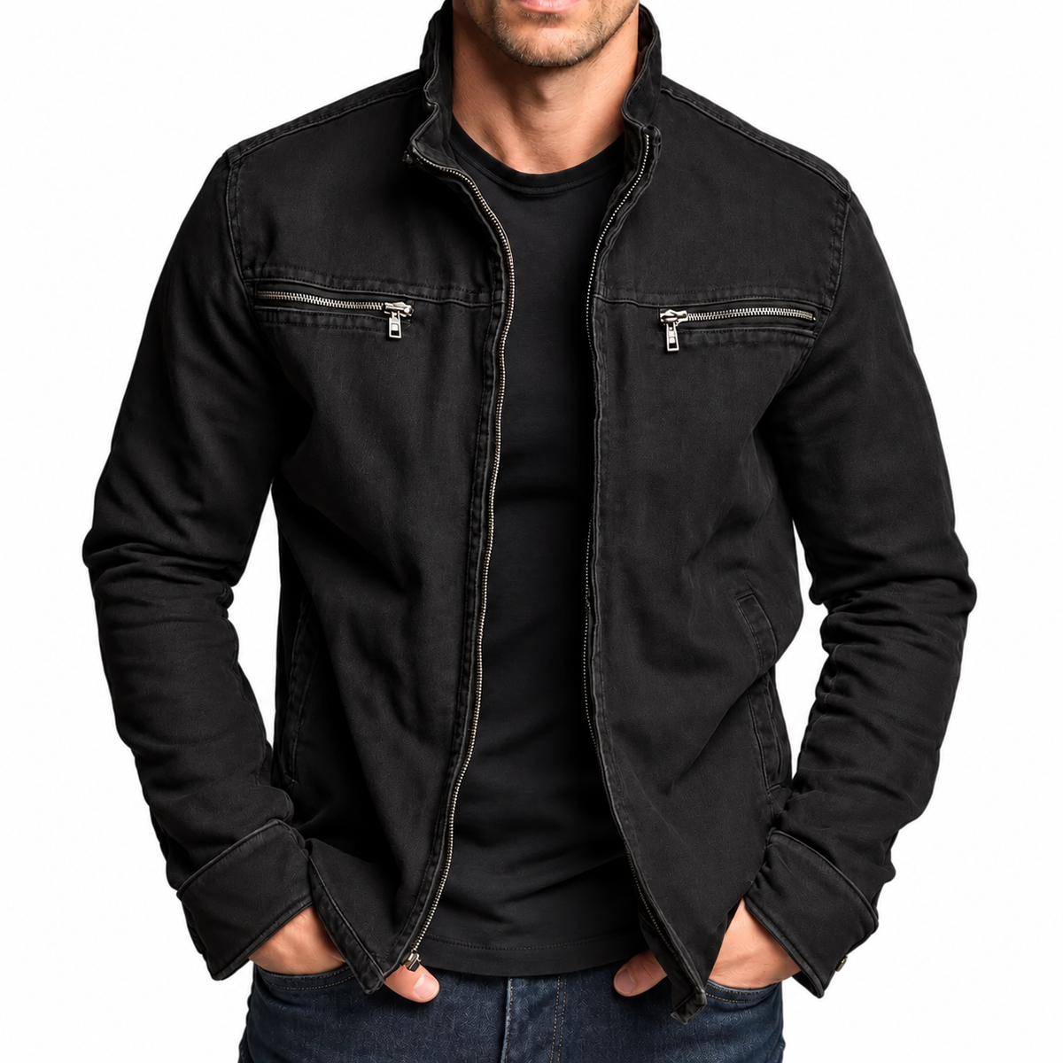 Elliot | Vintage Cotton Zip Jacket