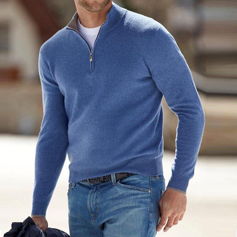 Patrick | Quarter-Zip Mock Neck Sweater
