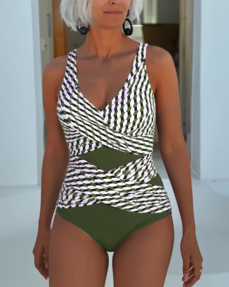 Ashley | Cross-Over Swimsuit for Resort Casual Wear