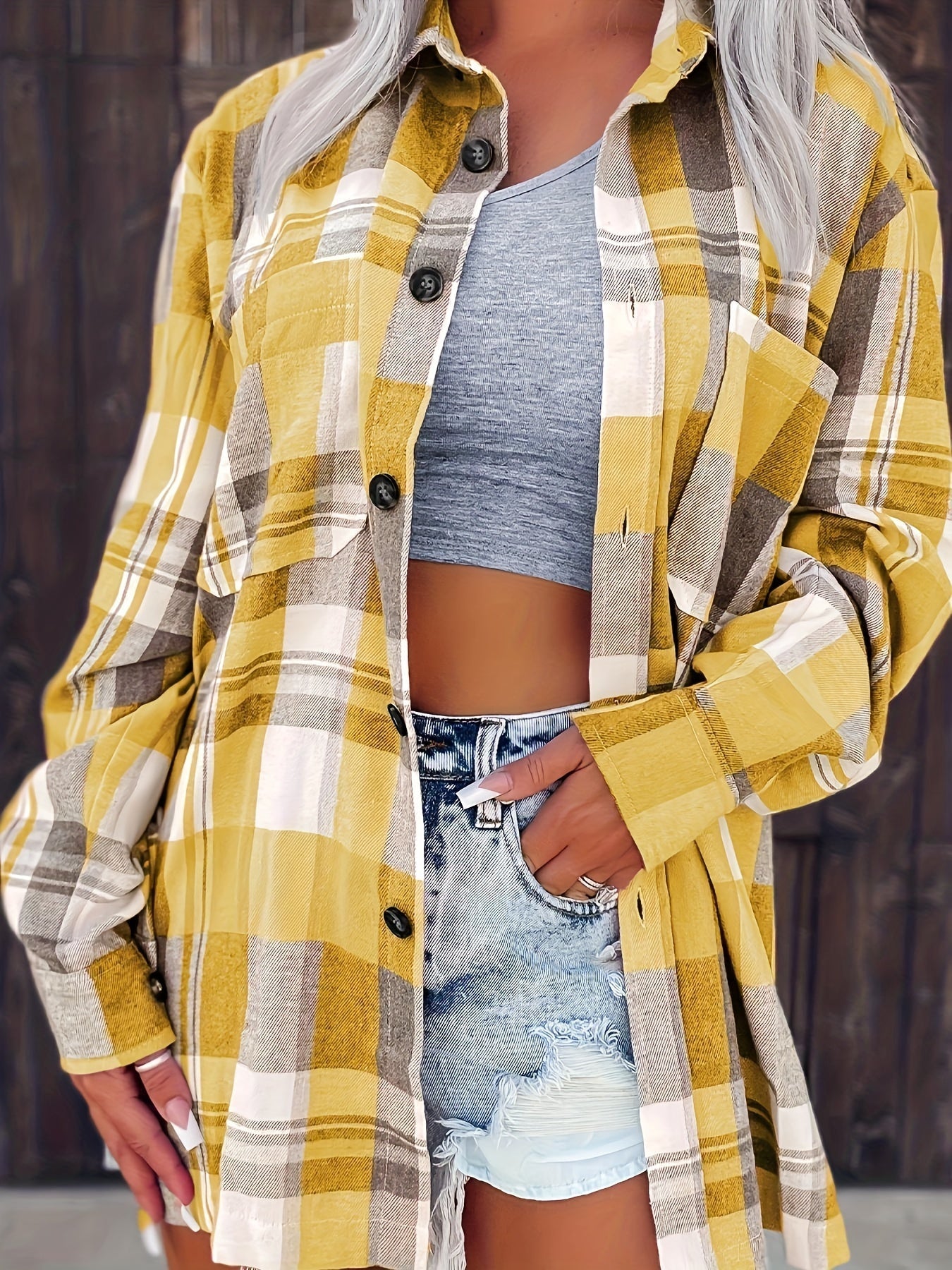 Odette | Gingham Long-Sleeve Summer Shirt