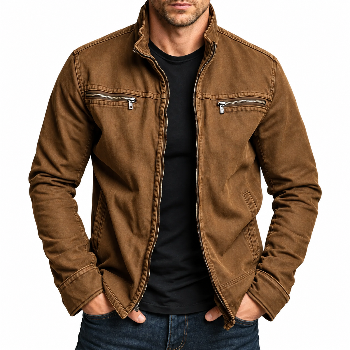 Elliot | Vintage Cotton Zip Jacket