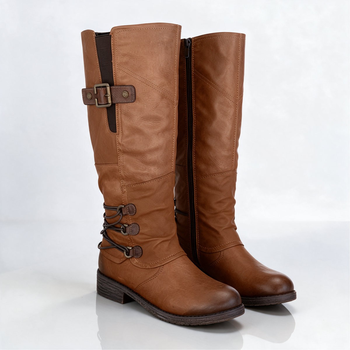 Freya | Wrapped-Cord Riding Boots
