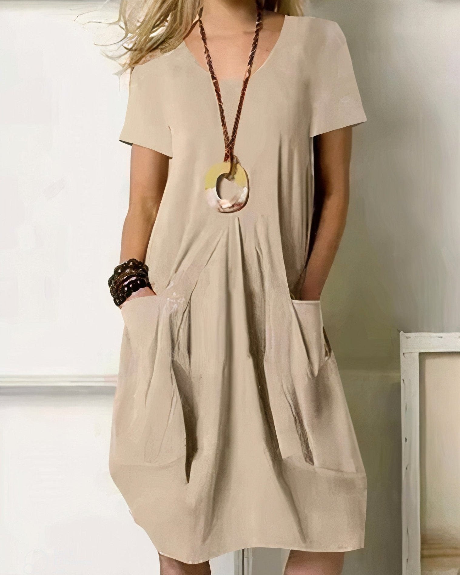 Kwani | Soft-Line Casual Dress