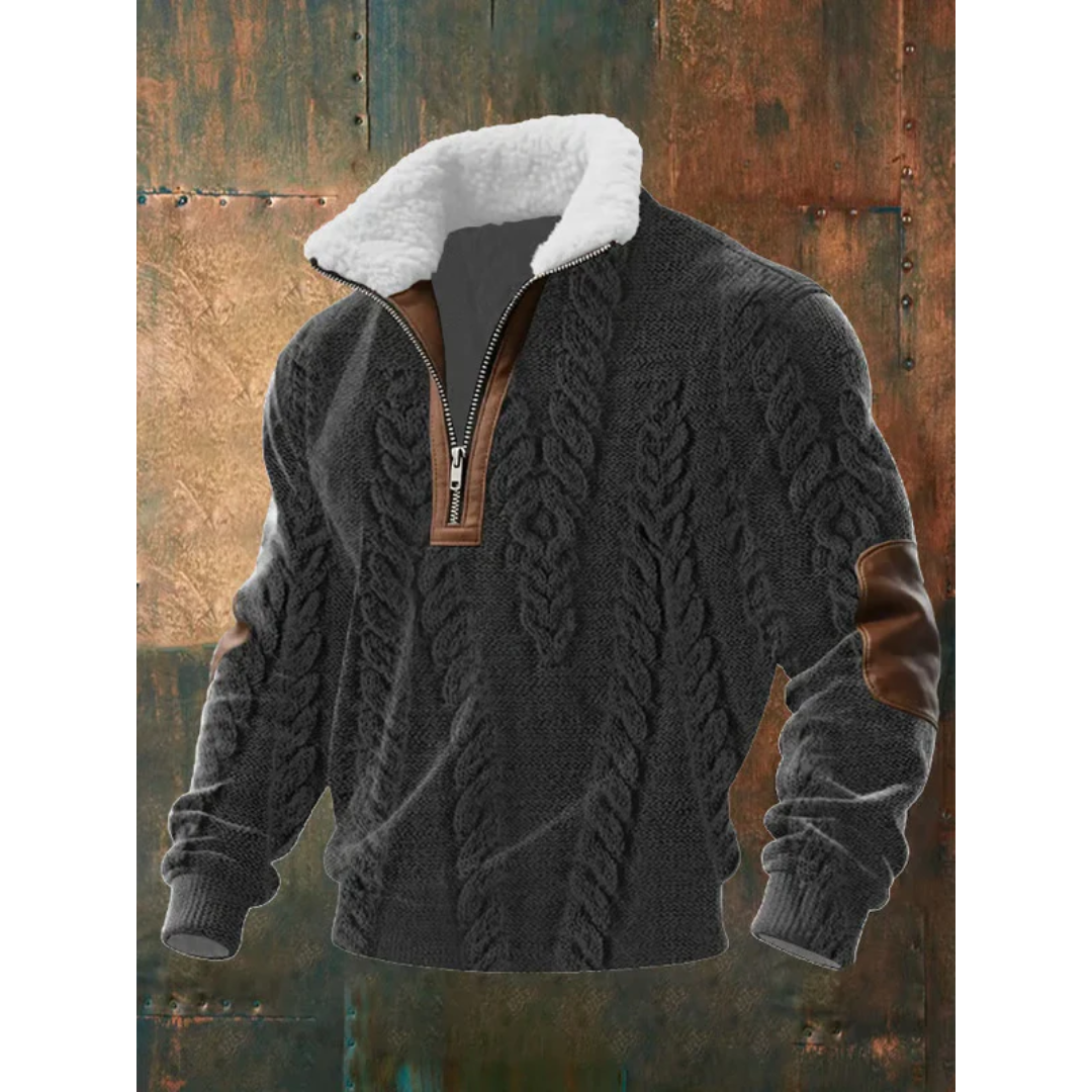 Orson | Sherpa-Lined Collar Sweater