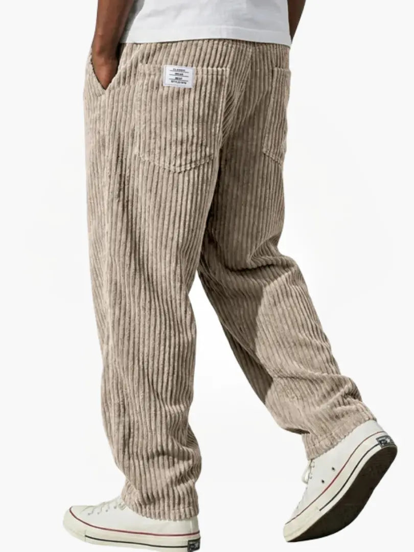 Weston | Men's Corduroy Trousers with Elastic Waistband