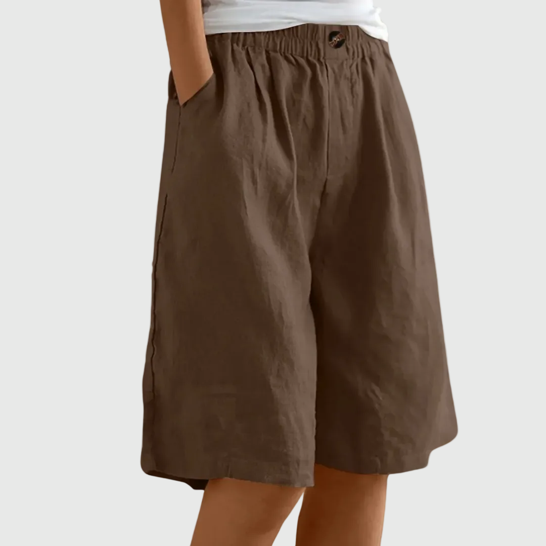 Sienna | Wide-Leg Elastic Waist Shorts