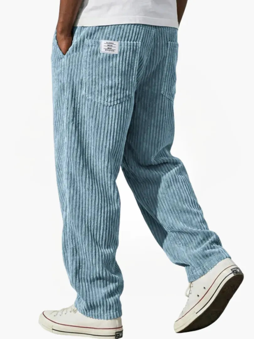 Weston | Men's Corduroy Trousers with Elastic Waistband