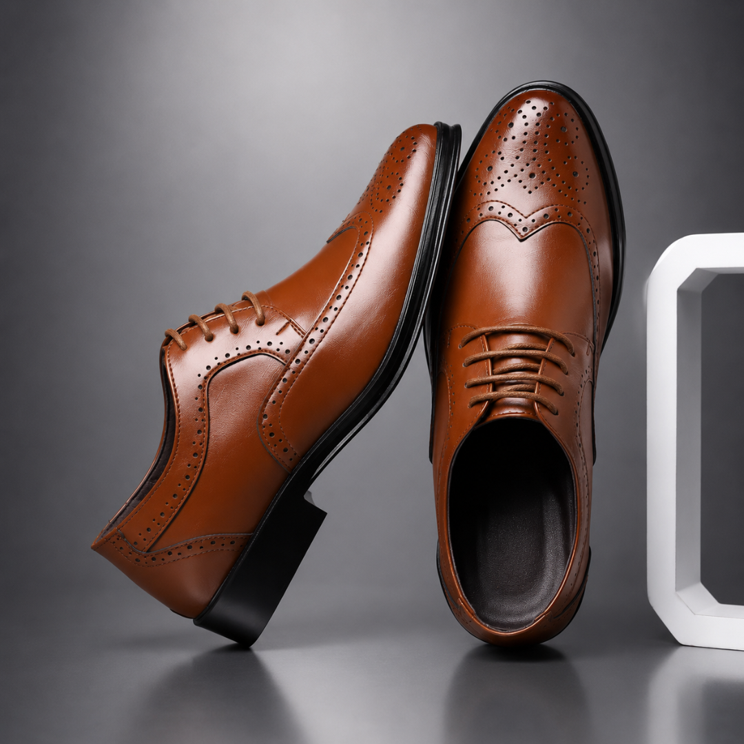 Lucas | Brogue Oxford Dress Shoes with Timeless Style