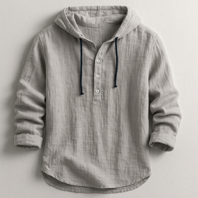 Rex | Linen Hooded Shirt