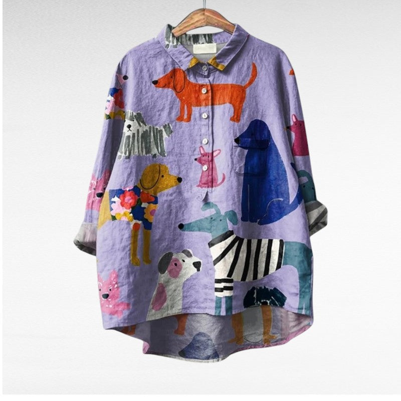 Audrey | Artistic Button-Up Shirt
