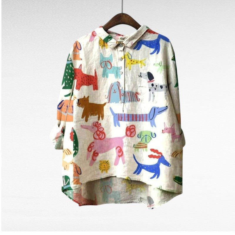 Audrey | Artistic Button-Up Shirt