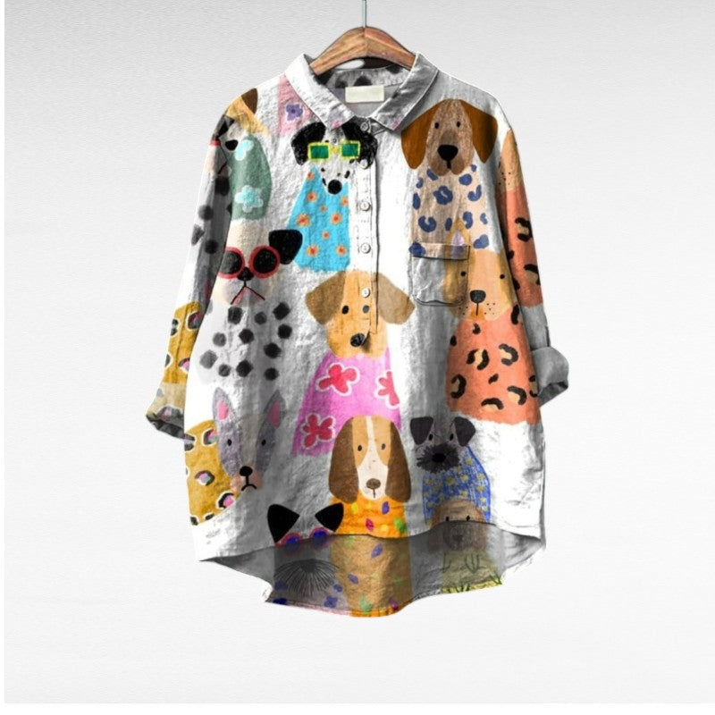 Audrey | Artistic Button-Up Shirt