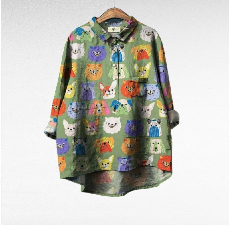 Audrey | Artistic Button-Up Shirt