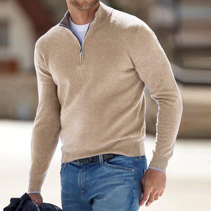Patrick | Quarter-Zip Mock Neck Sweater