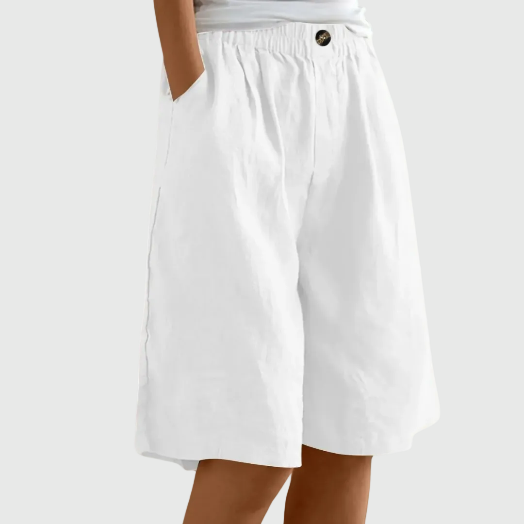 Sienna | Wide-Leg Elastic Waist Shorts