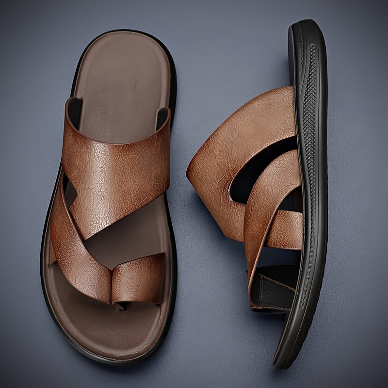 Cosimo | Men's Cross-Strap Leather Sandal