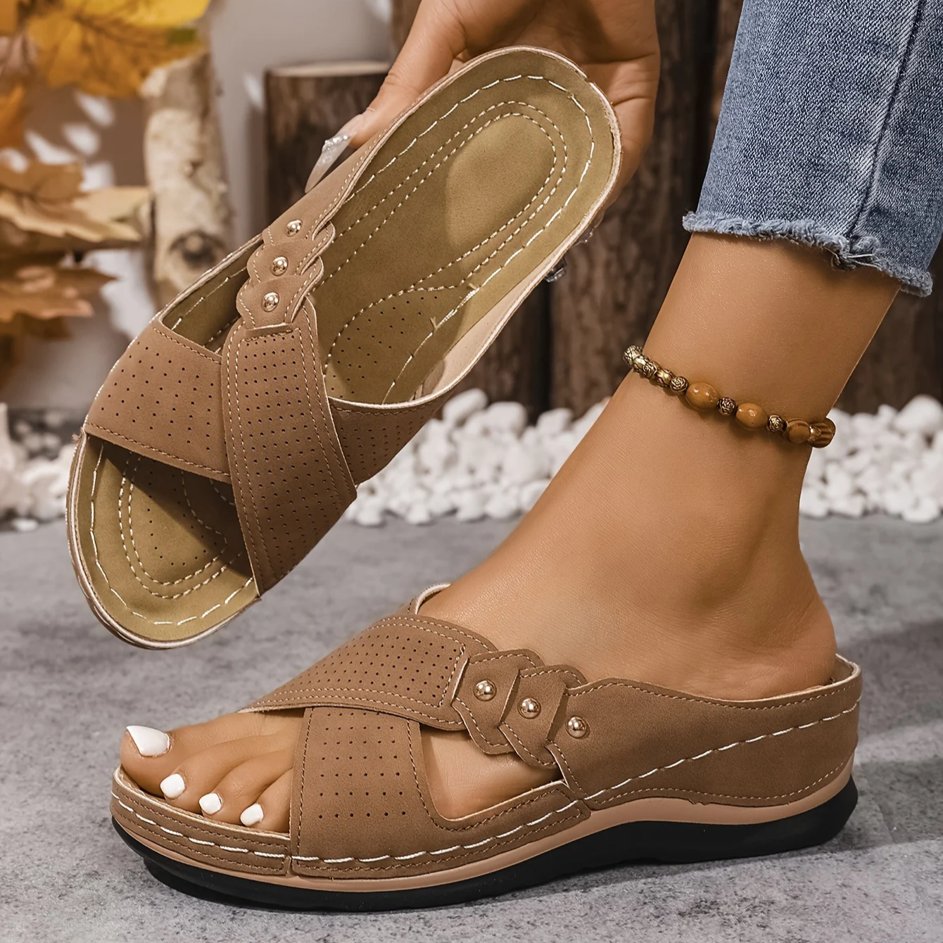 Ezera | Stylish Orthopedic Wedge Sandals