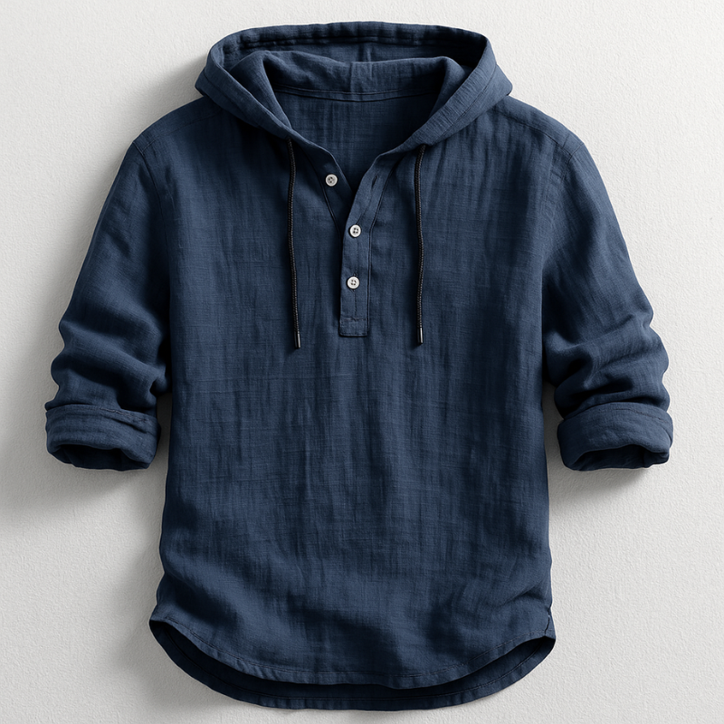 Rex | Linen Hooded Shirt