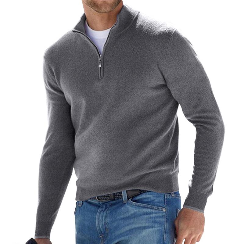 Patrick | Quarter-Zip Mock Neck Sweater