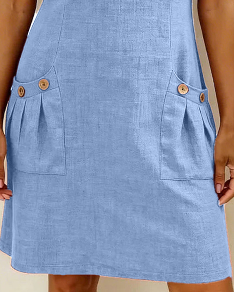 Camryn | Cotton Zip-Pocket Dress