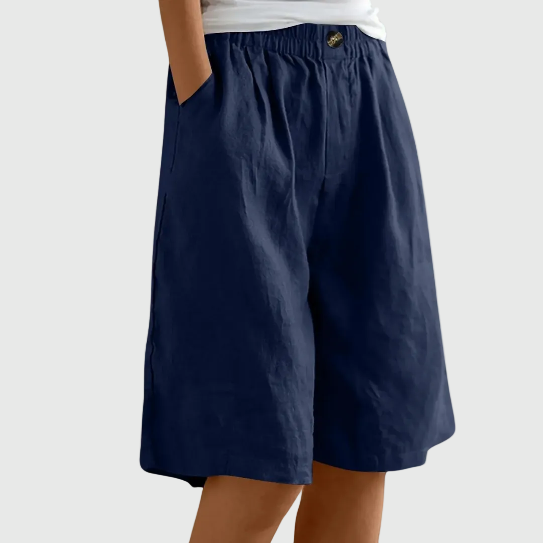Sienna | Wide-Leg Elastic Waist Shorts