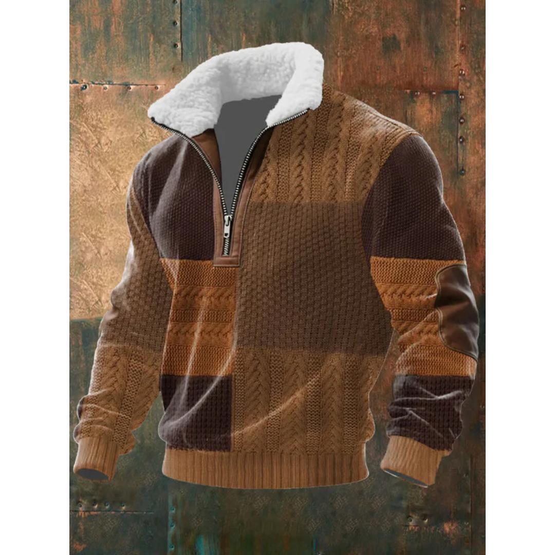 Orson | Sherpa-Lined Collar Sweater