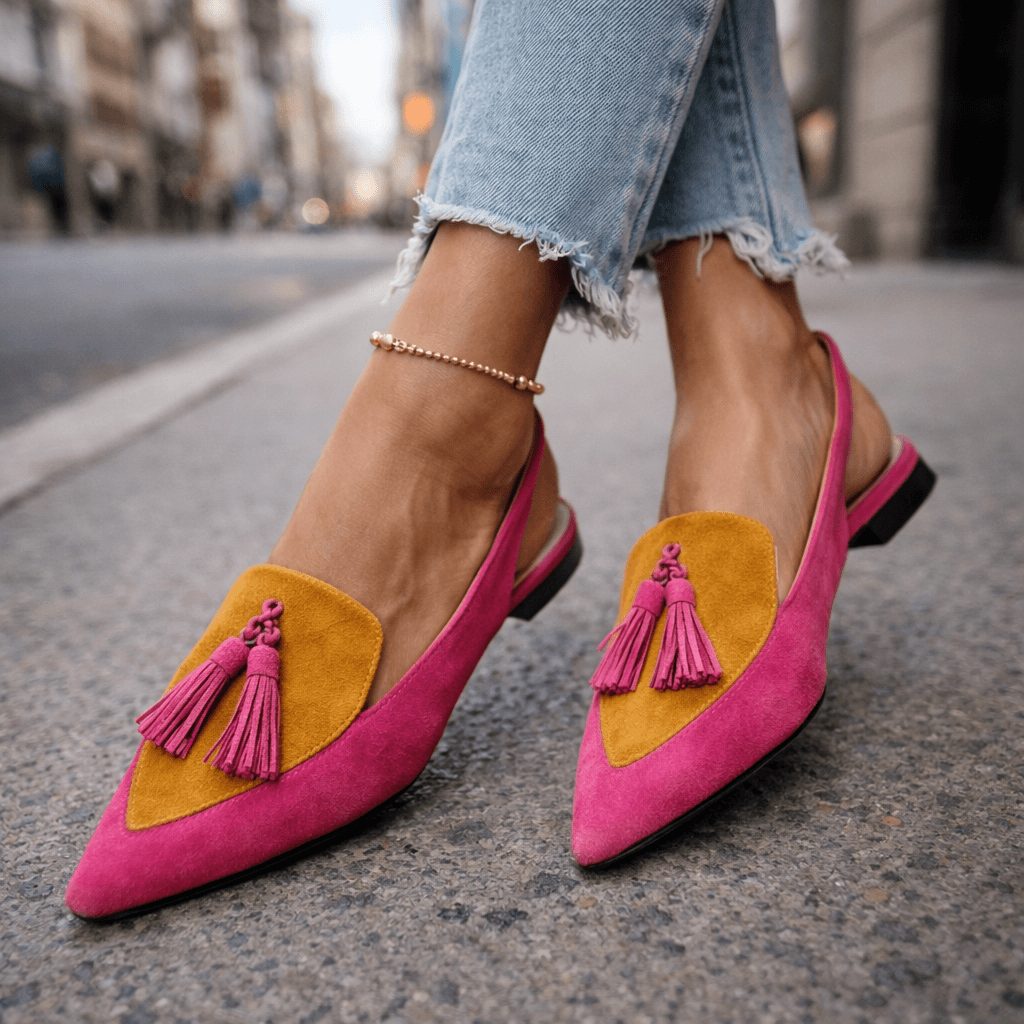 Eliza | Woven Tassel Strap Sandals