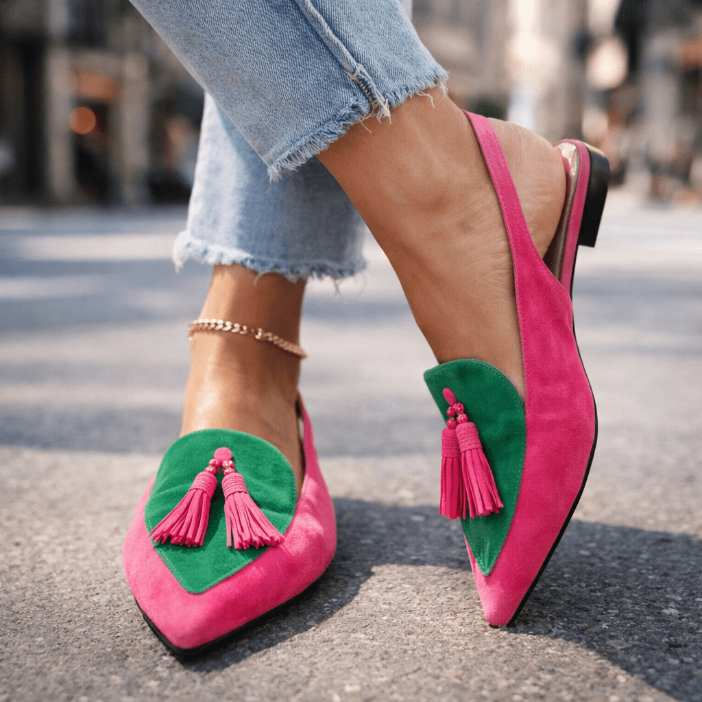 Eliza | Woven Tassel Strap Sandals
