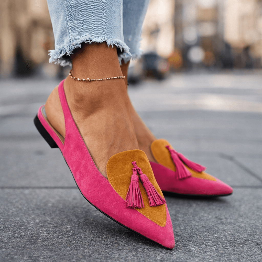 Eliza | Woven Tassel Strap Sandals