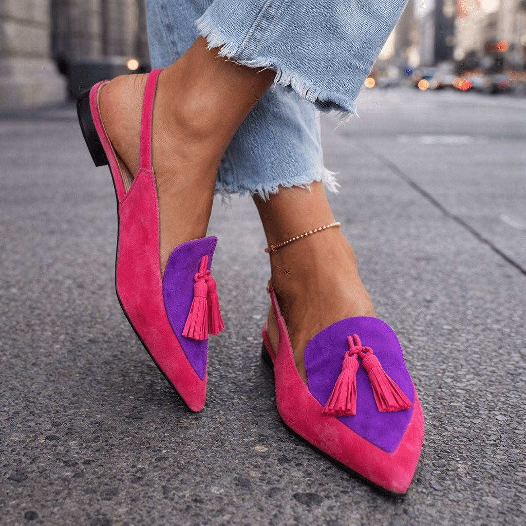 Eliza | Woven Tassel Strap Sandals