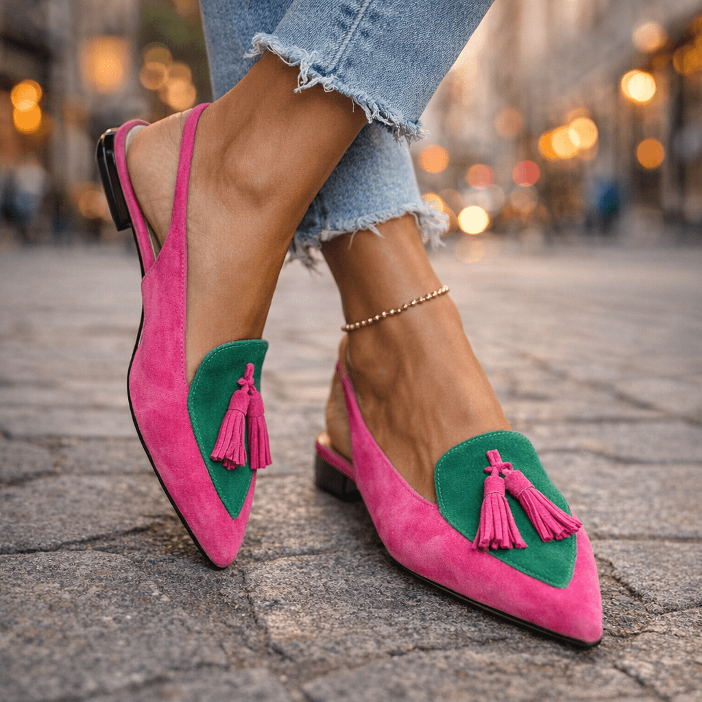 Eliza | Woven Tassel Strap Sandals