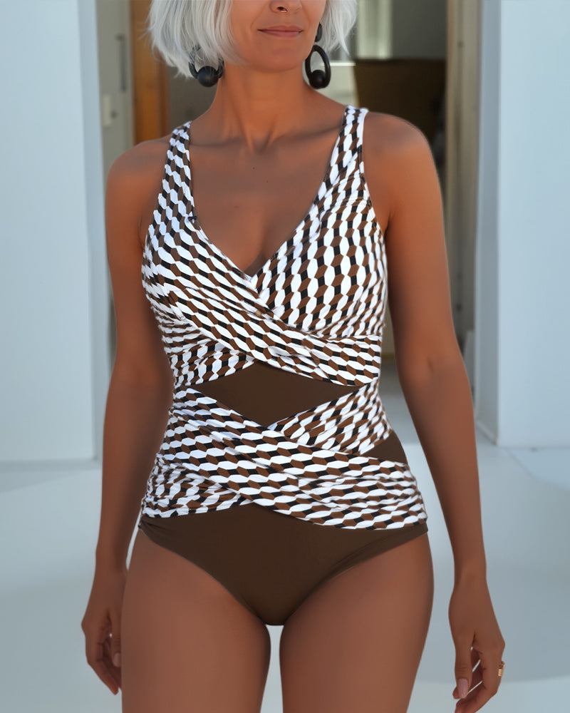 Ashley | Cross-Over Swimsuit for Resort Casual Wear