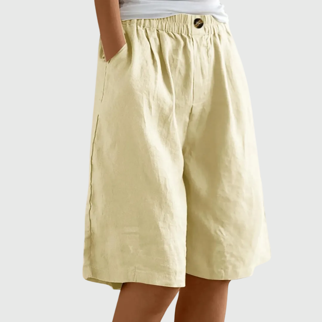 Sienna | Wide-Leg Elastic Waist Shorts