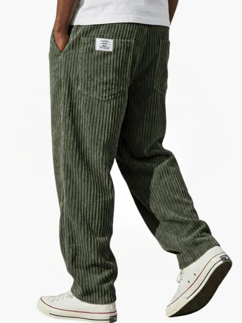 Weston | Men's Corduroy Trousers with Elastic Waistband