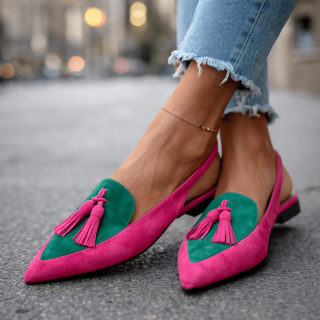 Eliza | Woven Tassel Strap Sandals