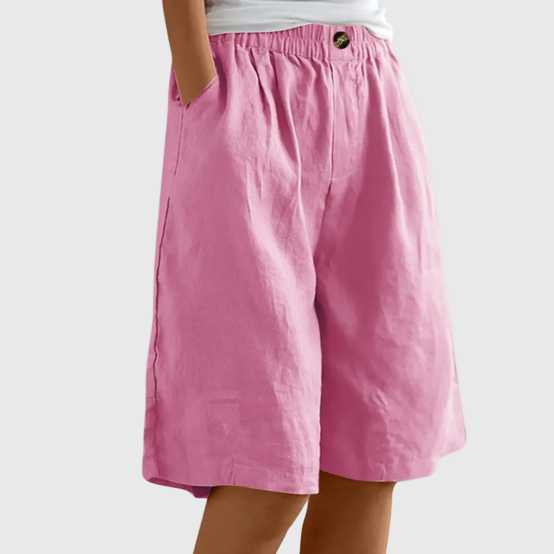 Sienna | Wide-Leg Elastic Waist Shorts