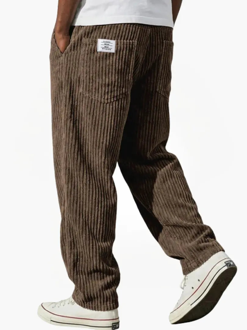 Weston | Men's Corduroy Trousers with Elastic Waistband