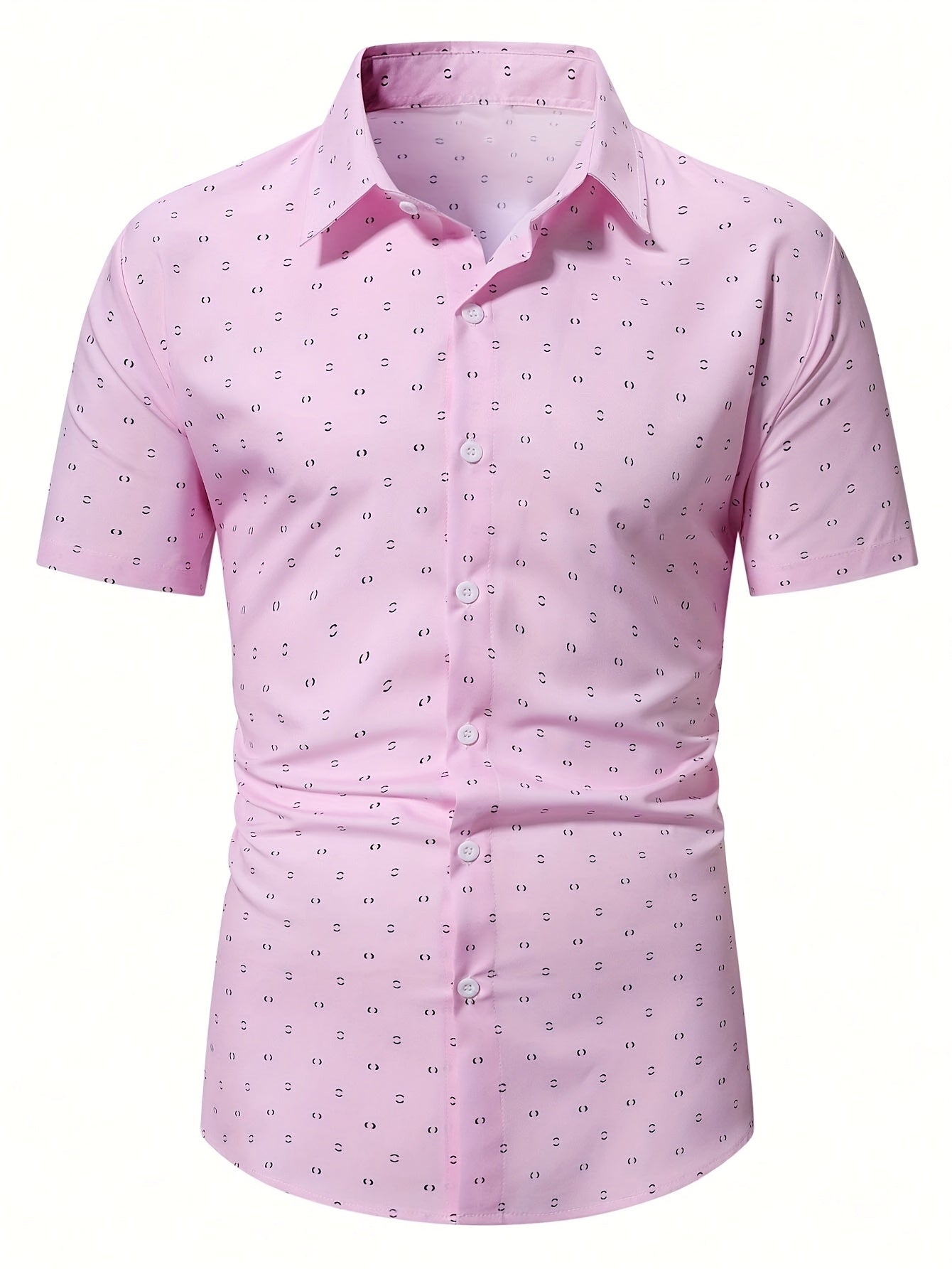 Aaron | Printed Short Sleeve Shirt for Tailored Summer Style
