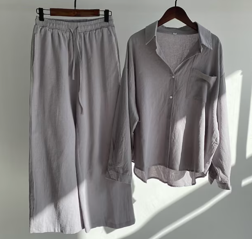 Vivianne | Soft Cotton-Linen Summer Set