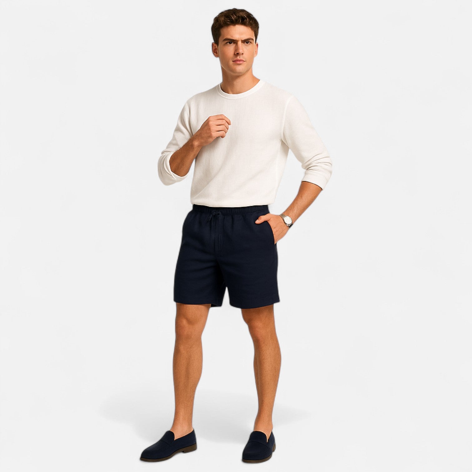 Lorenzo | Men's Relaxed Straight-Fit Summer Shorts
