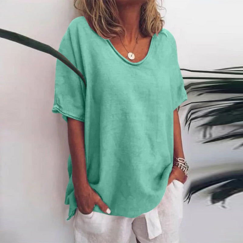 Rosalie | Relaxed Fit Cotton Tee