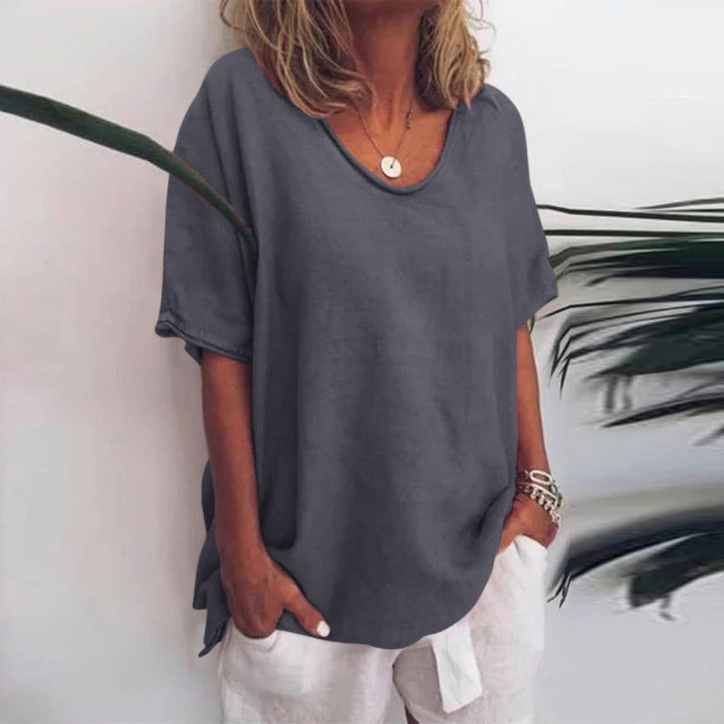 Rosalie | Relaxed Fit Cotton Tee