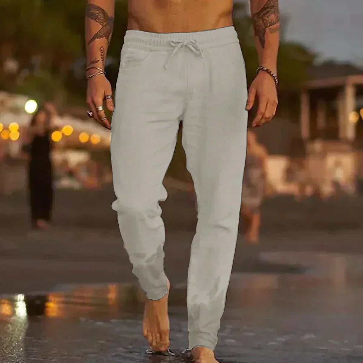 John | Men's Relaxed-Fit Casual Pants for Summer