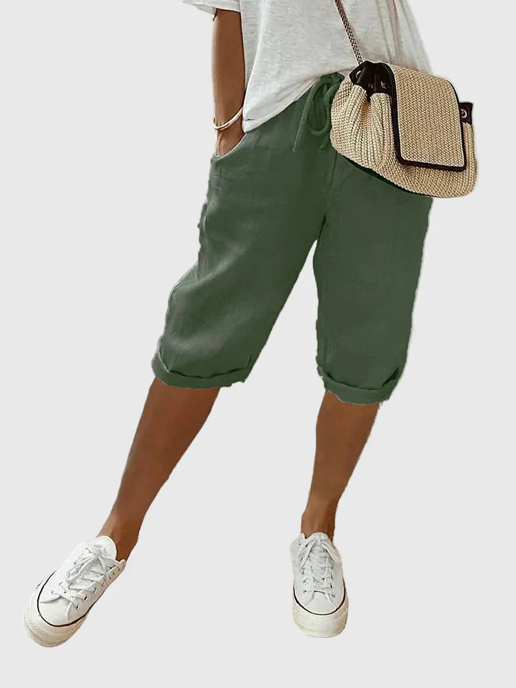 Grace | Light Cotton-Linen Shorts